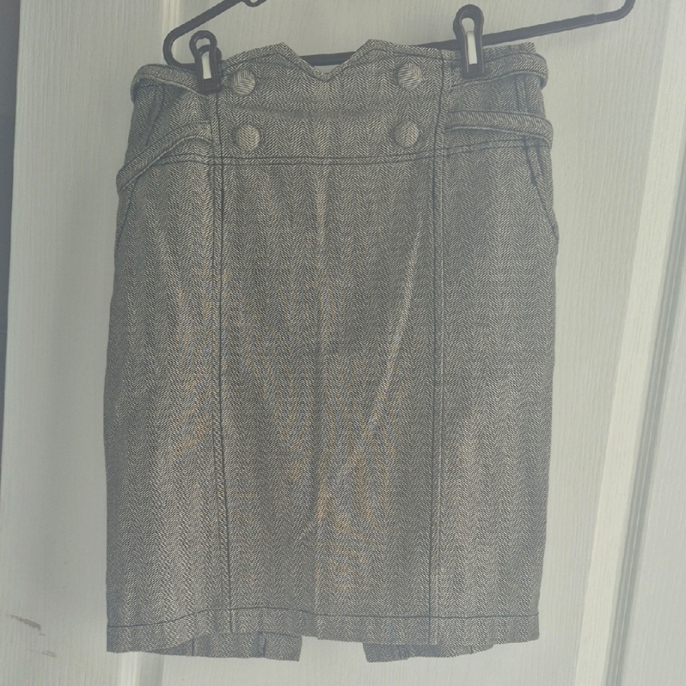 Lux Gray Mini Pencil Skirt for Work Bought At Urban Outfitters